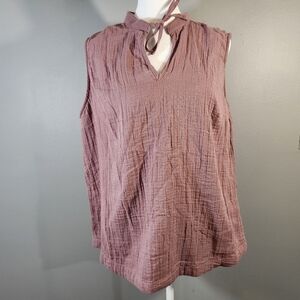 Columbia Size Large Dusty Rose Sleeveless Top